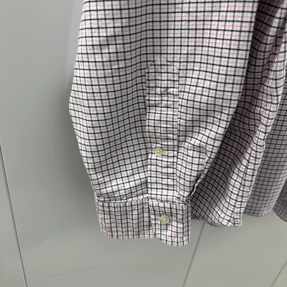 Vintage Polo Ralph‎ Lauren Classic Fit Shirt Mens XXL Pink Blue Check Plaid EUC